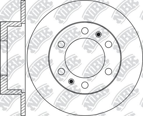 Тормозной диск NiBK задний для Kia Carnival II 2006-2014. Артикул RN1914