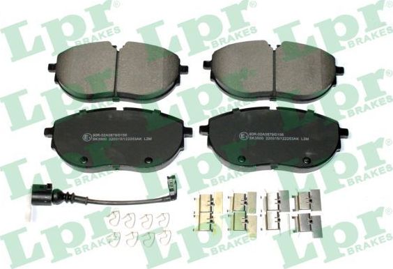 Тормозные колодки LPR. Артикул 05P2253AK