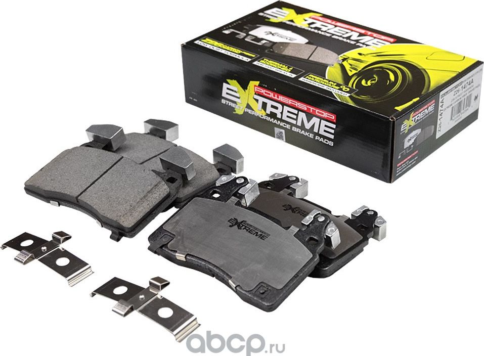Передние керамические колодки Extreme Street Performance Z26 PowerStop 26-1474A. Артикул 261474A