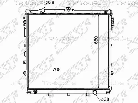 РАДИАТОР TOYOTA SEQUOIATUNDRA 5,7 07- (SAT). Артикул TY0009URK50