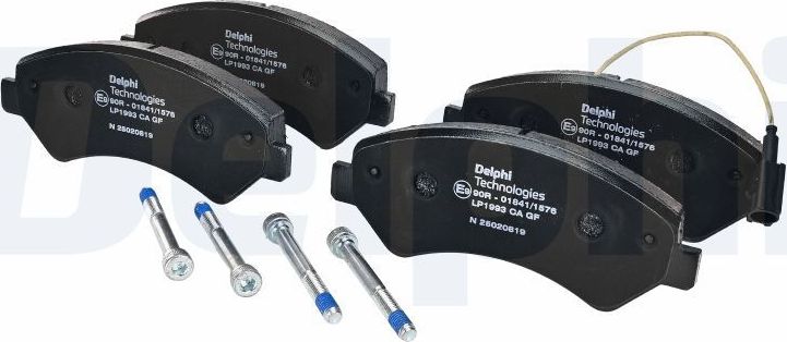 Тормозные колодки Delphi (Low-Metallic). Артикул LP1993