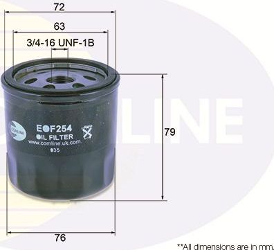 Масляный фильтр Comline для Volkswagen up! I 2011-2020. Артикул EOF254