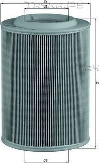 Воздушный фильтр Mahle для Volkswagen Transporter T4 1990-2003. Артикул LX 314