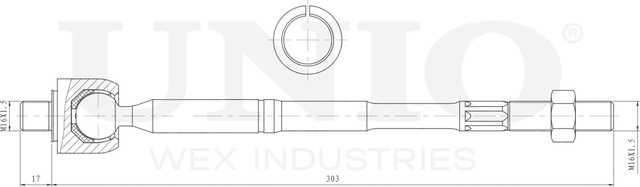 Тяга рулевая (Unio). Артикул SSP-30103