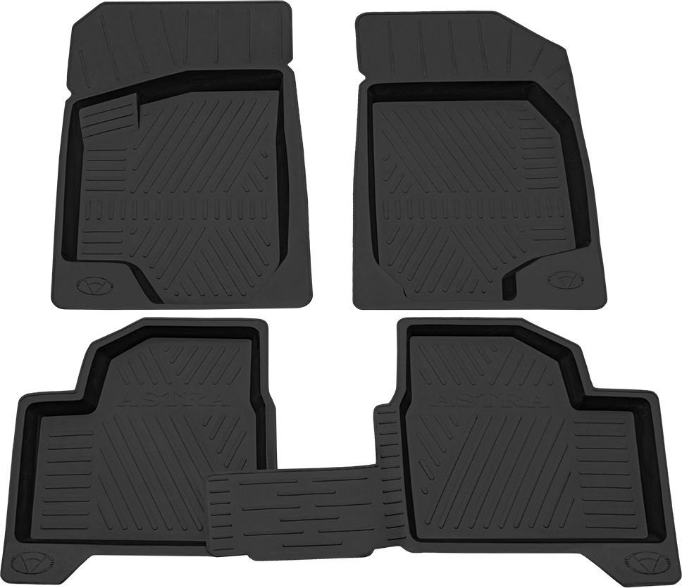 Коврики Rezkon резиновые для салона Opel Astra H хэтчбэк 2004-2015. Артикул 1026010200