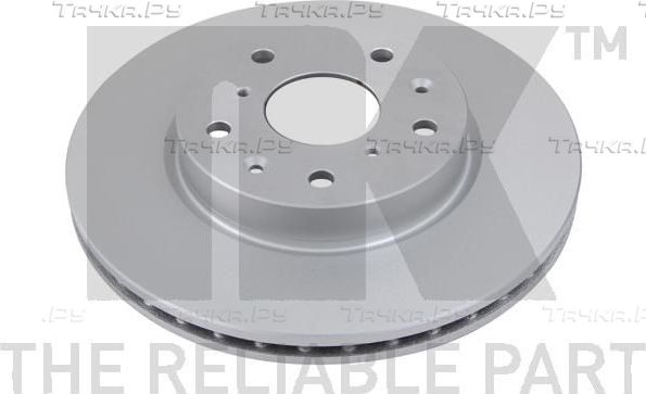 Тормозной диск NK передний для Fiat Sedici 2006-2014. Артикул 315218