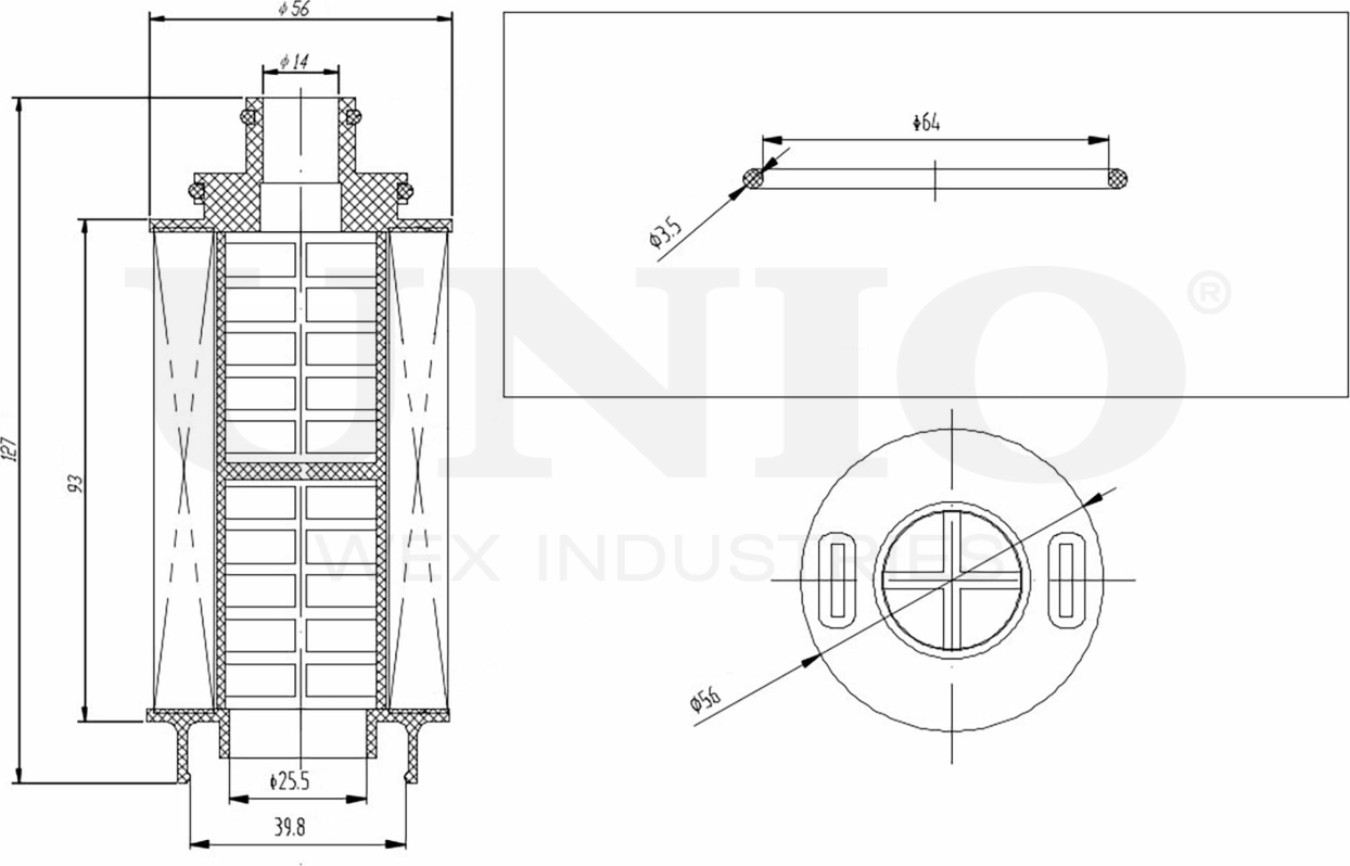 Фильтр масляный (Unio). Артикул FLT-20042