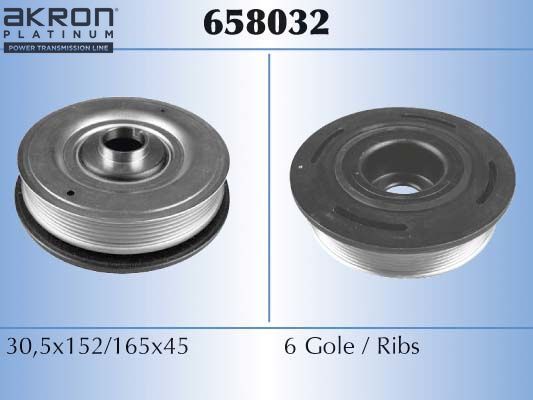 Шкив коленвала Malo для Nissan Interstar 2002-2026. Артикул 658032