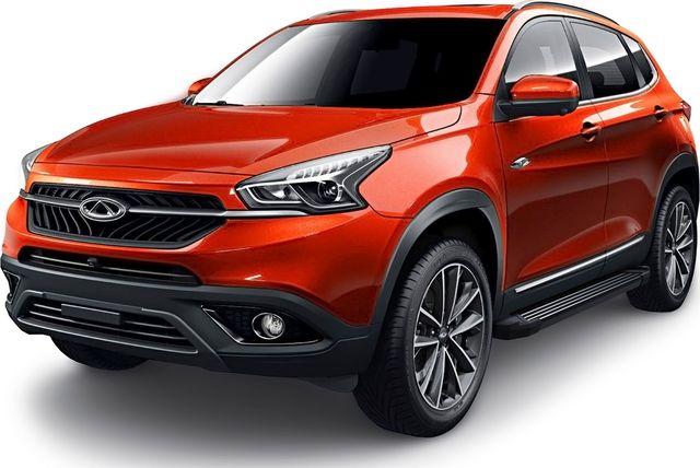 Пороги алюминиевые Rival Black для Chery Tiggo 8 2020-2026. Артикул F180ALB.0905.1