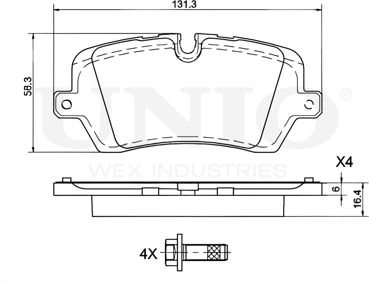Колодки тормозные диск. задние Land Rover Range Rover Sport II 13-, Range Rover IV 12-, Discovery V  (Unio). Артикул BRP-20371
