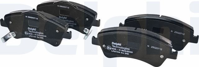 Тормозные колодки Delphi (Low-Metallic). Артикул LP2104