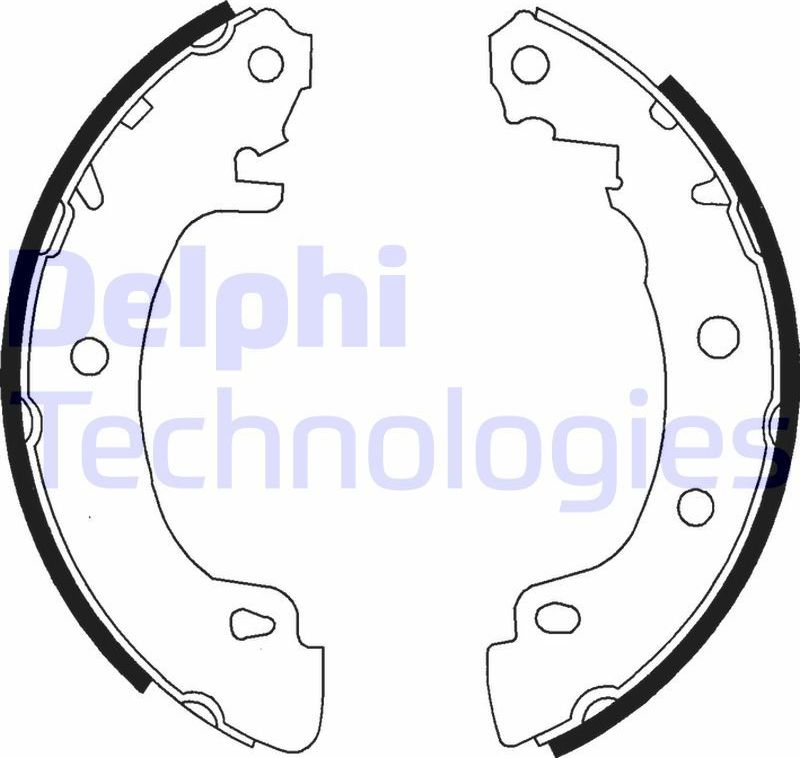 Тормозные колодки Delphi. Артикул LS1724