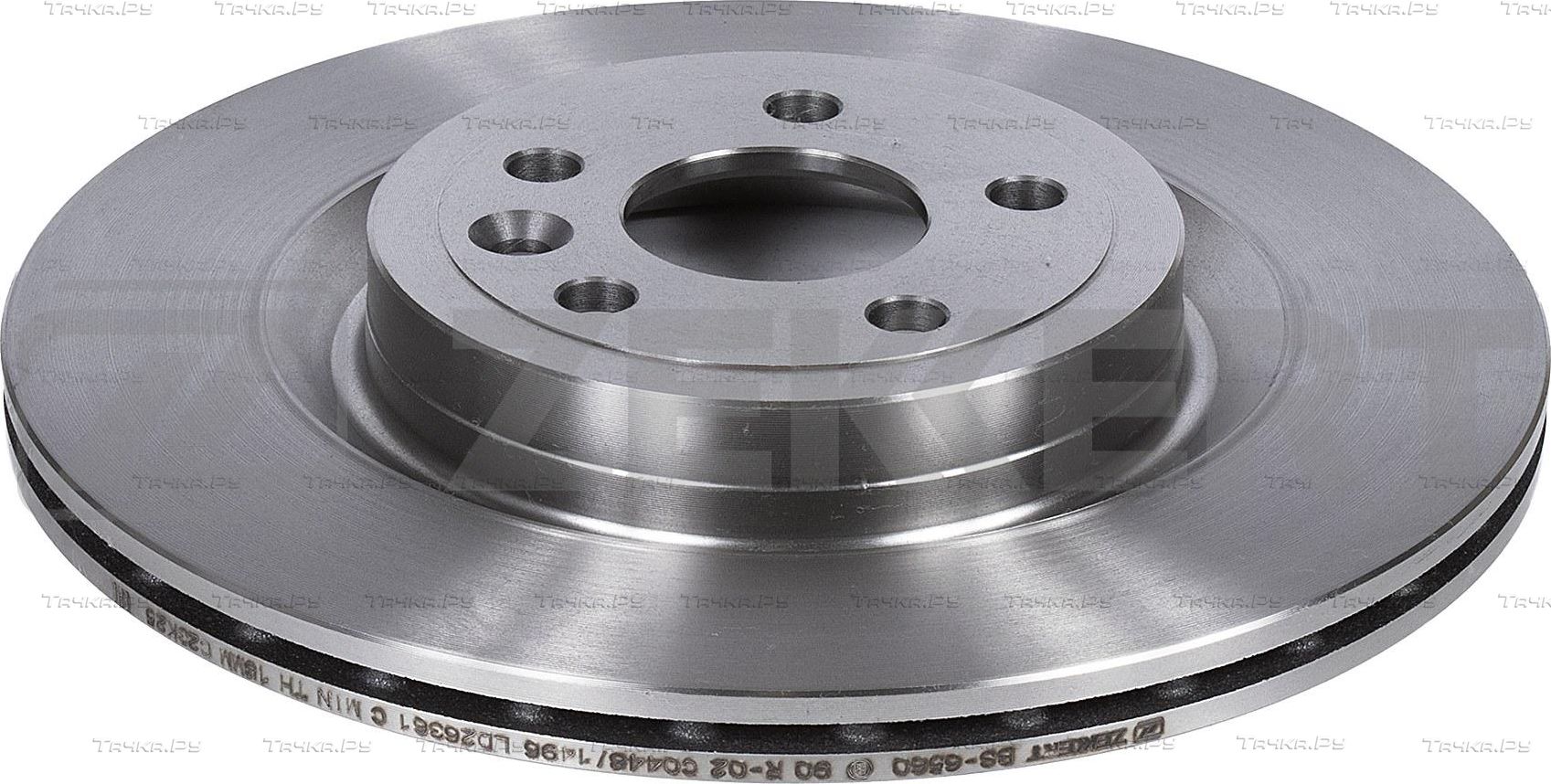 Тормозной диск Zekkert задний для Land Rover Range Rover Velar I 2017-2026. Артикул BS-6560