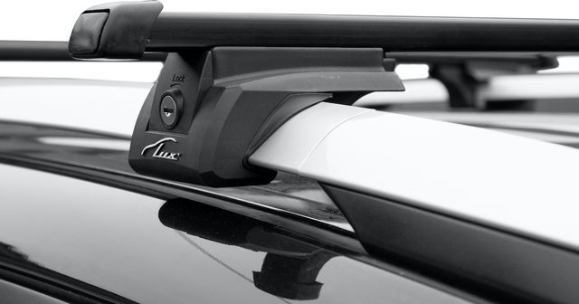 Багажник на рейлинги LUX Элегант для Ford Grand C-Max 2010-2019 (Прямоугольные дуги). Артикул 842655