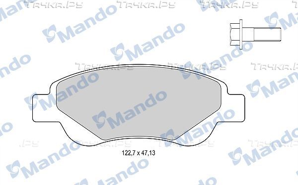Тормозные колодки Mando передние для Citroen C1 I 2005-2014. Артикул MBF015479