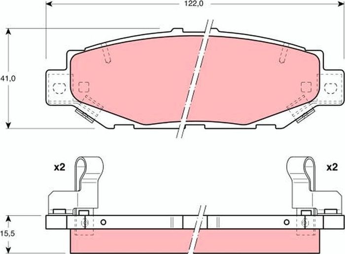 Тормозные колодки TRW. Артикул GDB1185