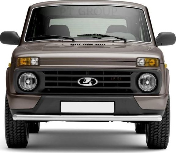 Защита PT Group переднего бампера одинарная d63 (НПС) для Lada 4х4 Urban 2015-2026. Артикул LUR220201