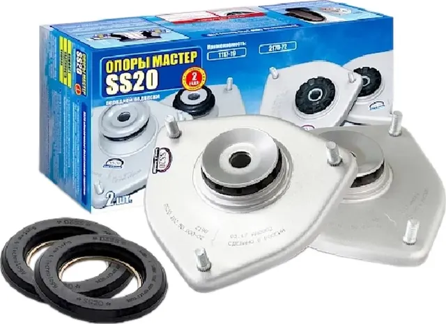 Опора стойки телескопической ВАЗ-2190 в сборе с подшипником с ЭУР комплект (2шт. (Ss20). Артикул SS10123