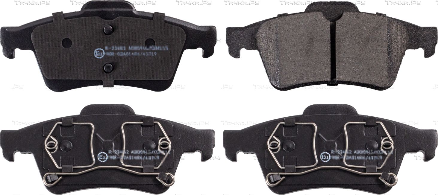 Тормозные колодки Blue Print задние для Renault Laguna II 2001-2007. Артикул ADN142114