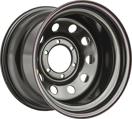 Колёсный диск OFF-ROAD Wheels стальной черный 6x139,7 10xR16 d110 ET-44 для Toyota Hilux VIII 2015-2024. Артикул 1610-63910BL-44