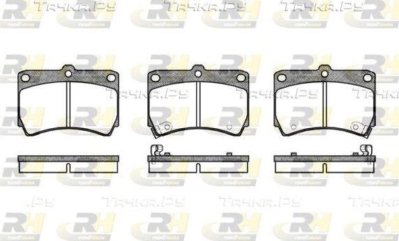 Тормозные колодки RoadHouse передние для Mazda 121 II 1990-1996. Артикул 2212.12