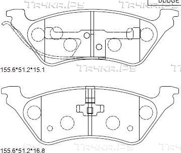 Тормозные колодки Asimco. Артикул KD6509
