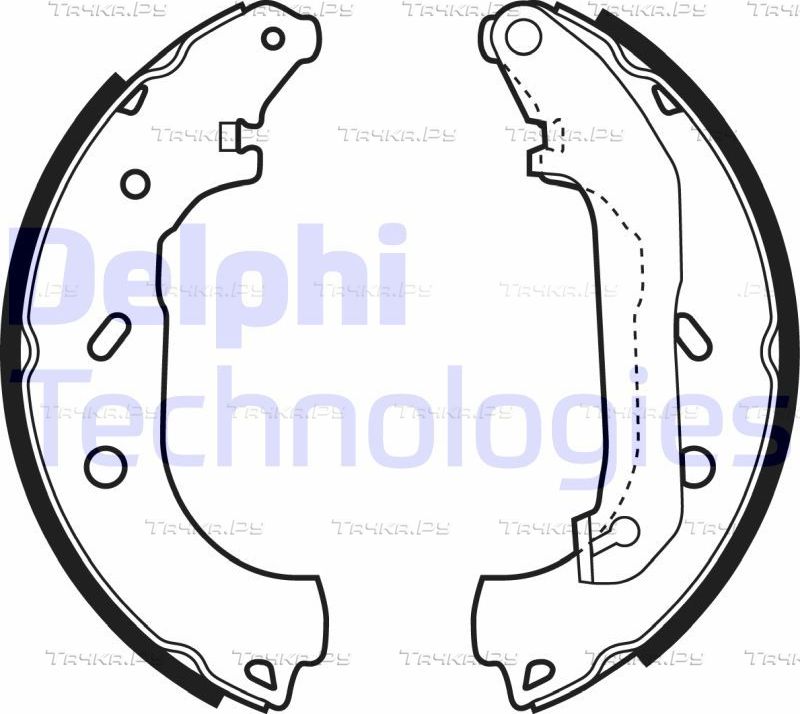 Тормозные колодки Delphi задние для Ford Tourneo Connect I 2002-2013. Артикул LS1940