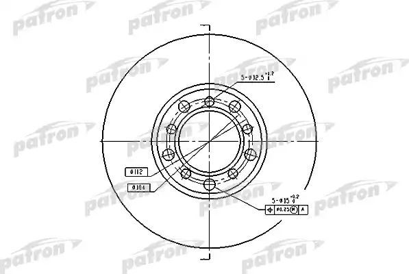 Тормозной диск Patron. Артикул PBD1573
