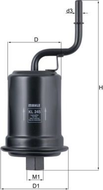 Топливный фильтр Mahle. Артикул KL 245