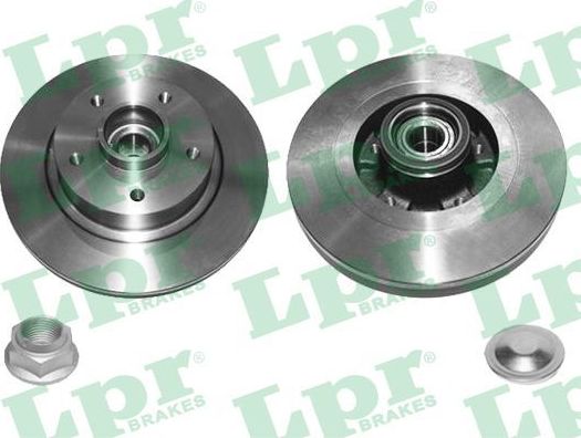 Тормозной диск LPR LPR HUB BRAKE DISC LINE задний для Renault Fluence I 2012-2014. Артикул R1049PCA