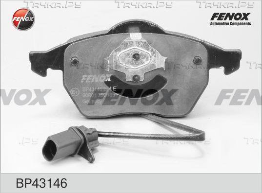 Тормозные колодки Fenox передние для Audi S6 II (C5) 1999-2005. Артикул BP43146