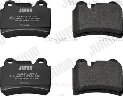 Тормозные колодки Jurid. Артикул 573297J