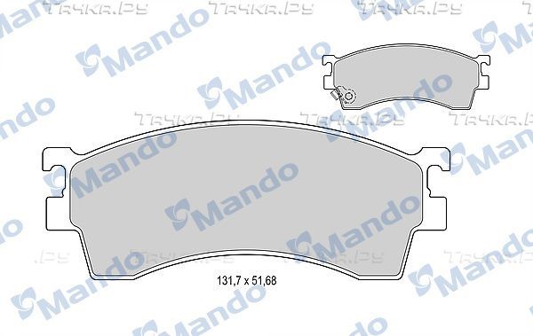 Тормозные колодки Mando передние для Mazda Xedos 6 1992-1999. Артикул MBF015624