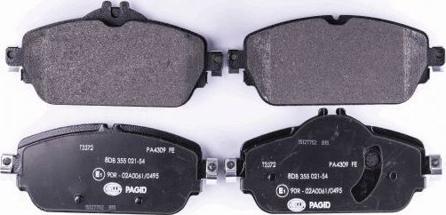 Тормозные колодки Hella. Артикул 8DB 355 021-541
