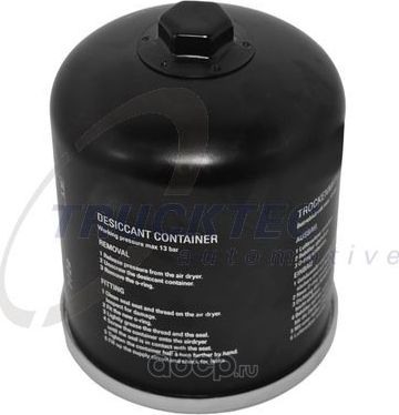 Патрон осушителя воздуха пневмосистемы Trucktec Automotive. Артикул 04.36.001