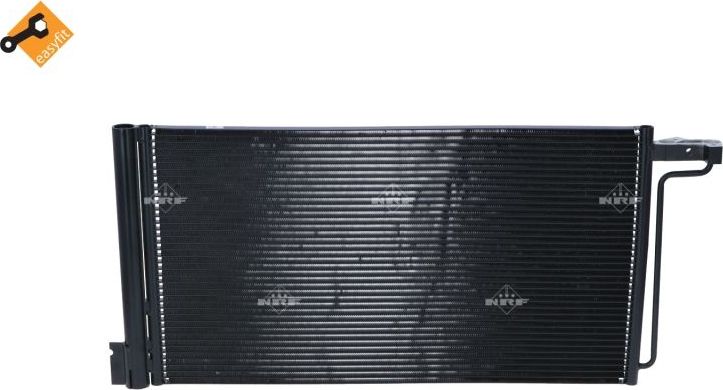 Радиатор кондиционера (конденсатор) NRF (алюминий). Артикул 350438