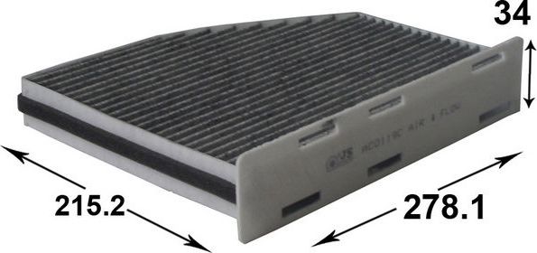 Салонный фильтр JS Asakashi для Volkswagen New Beetle II (A5) 2011-2019. Артикул AC0119CL