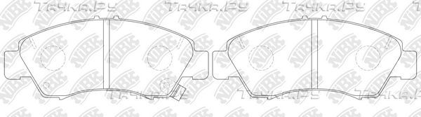 Тормозные колодки NiBK передние для Honda Capa 1998-2002. Артикул PN8265