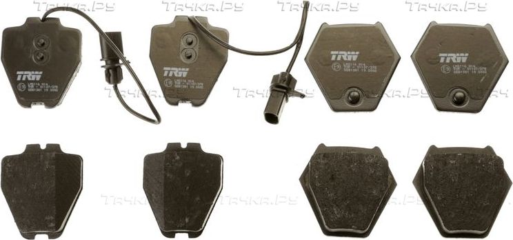 Тормозные колодки TRW COTEC. Артикул GDB1381
