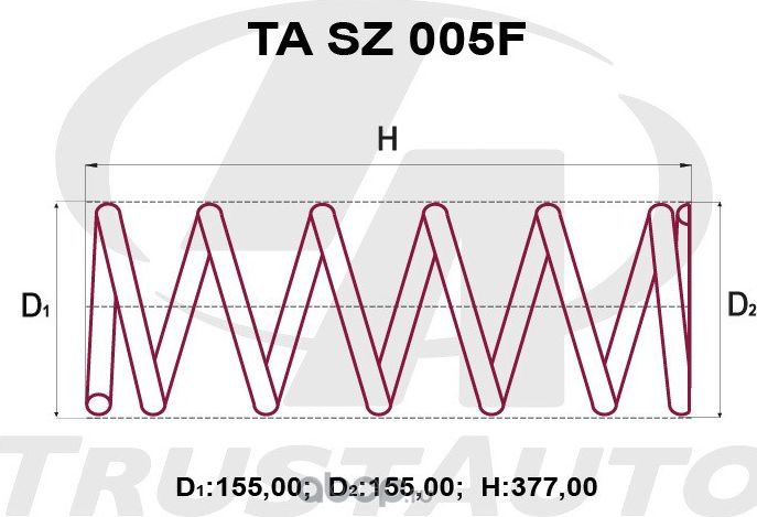 411116600 ПРУЖИНА 5494 (05 (Trustauto). Артикул TASZ005F
