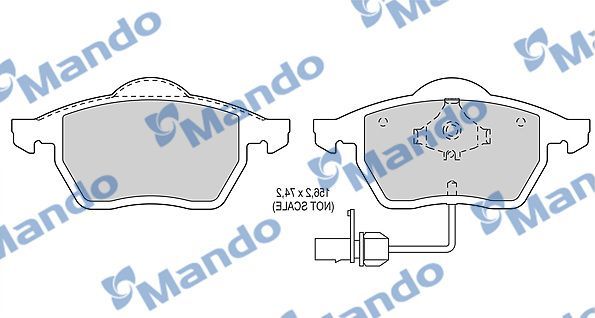 Тормозные колодки Mando. Артикул MBF015143