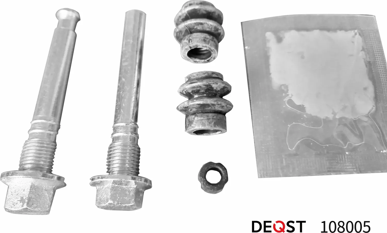 Комплект направляющих тормозного суппорта заднего направляющая (O 10/12mm, Akebo (Deqst). Артикул 108005