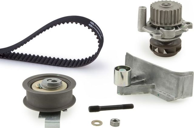 Помпа (водяной насос) с комплектом ремня ГРМ Gates PowerGrip® для SEAT Exeo 2009-2010. Артикул KP85491XS-1