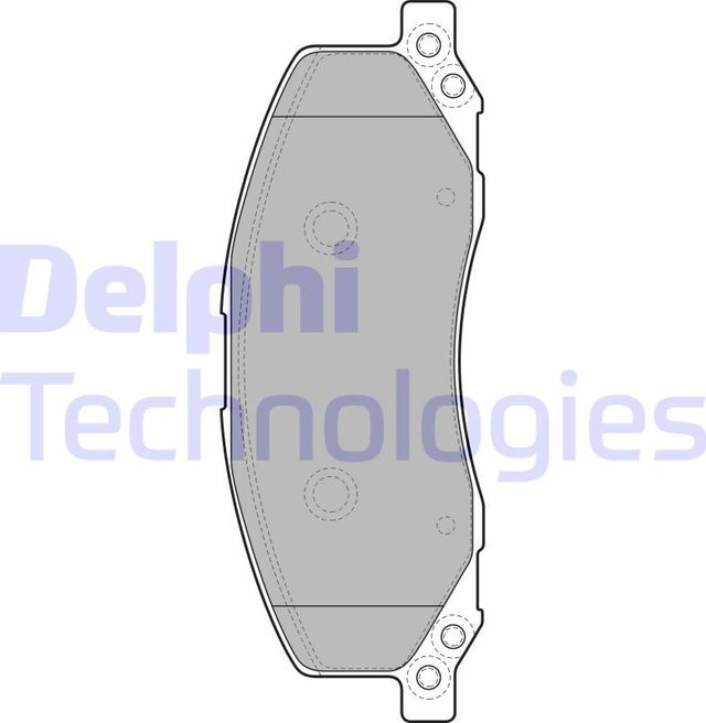 Тормозные колодки Delphi (Low-Metallic). Артикул LP2082