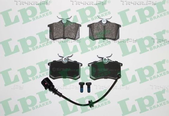 Тормозные колодки LPR задние для SEAT Cordoba II 2002-2009. Артикул 05P853