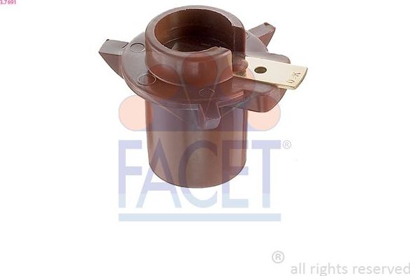 БЕГУНОК РАСПРЕДЕЛИТЕЛЯ ЗАЖИГАНИЯ DACIA: 1310 СЕДАН (U, X) 1.3 83- / FIAT: DUCATO ФУРГОН (280) 1.8 82 Facet Made in Italy - OE Equivalent. Артикул 3.7691