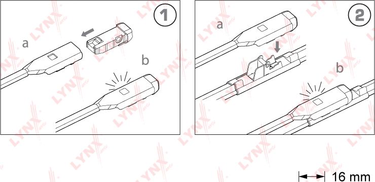 Щетки стеклоочистителя (дворники) LYNXauto. Артикул XF6040B