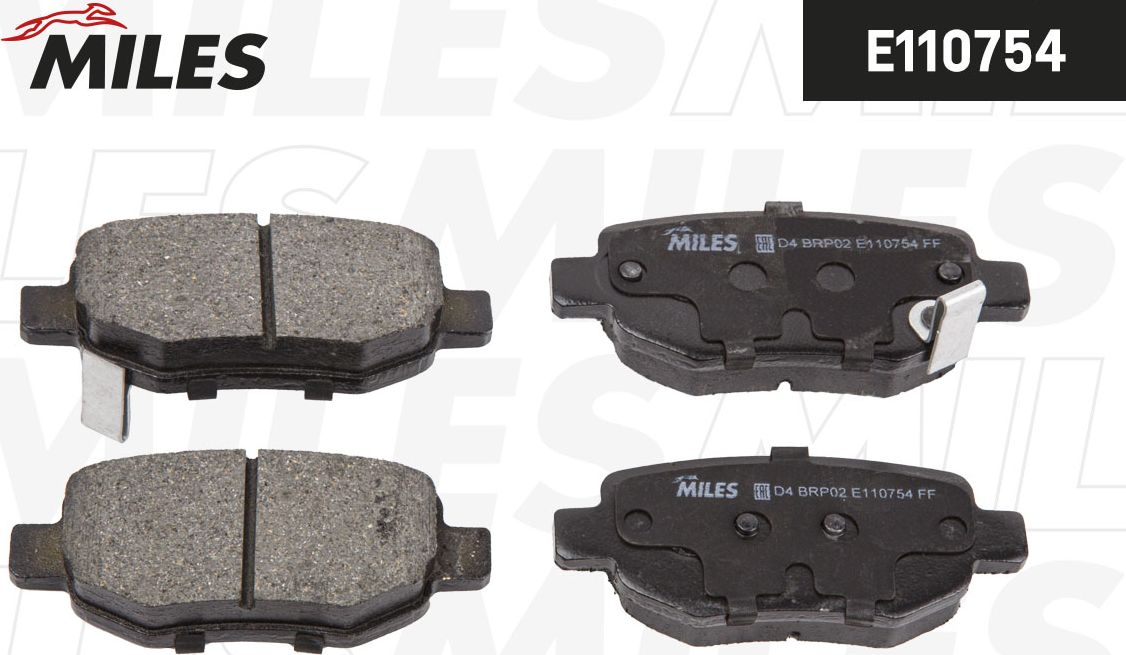 Колодки тормозные CHERY TIGGO 7/8/8PRO/ LIFAN X60 16- задние (Miles). Артикул E110754