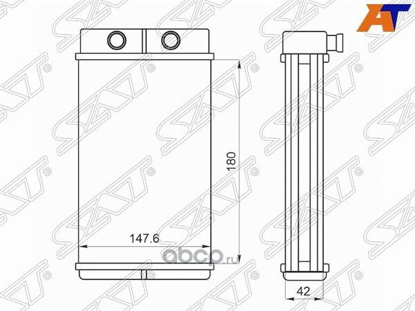 РАДИАТОР ОТОПИТЕЛЯ САЛОНА KIA SPECTRASEPHIASHUMA (SAT). Артикул STKA40395A0