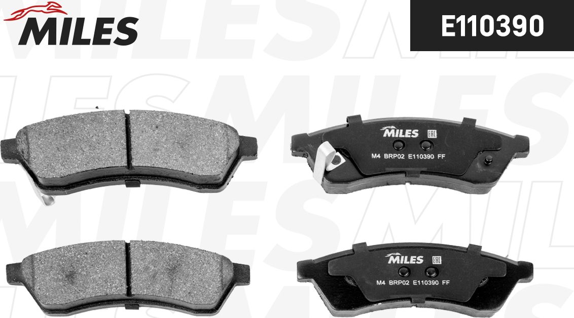 Тормозные колодки Miles (Semi-Metallic). Артикул E110390